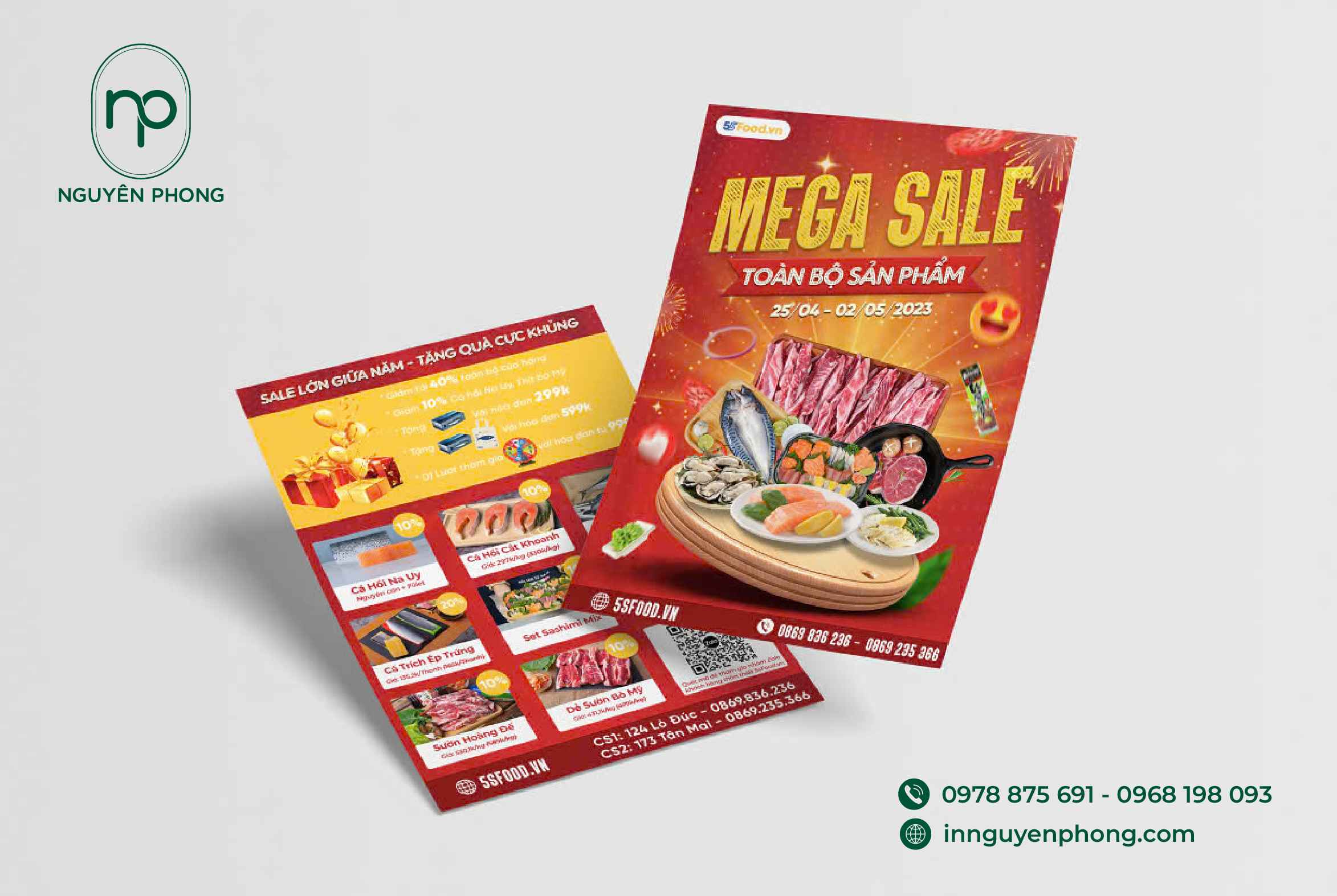 Mẫu thiết kế tờ rơi sale 